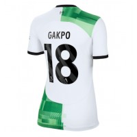 Dámy Fotbalový dres Liverpool Cody Gakpo #18 2023-24 Venkovní Krátký Rukáv